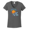 Ladies Heavy Cotton ™ 100% Cotton V Neck T Shirt Thumbnail