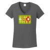 Ladies Heavy Cotton ™ 100% Cotton V Neck T Shirt Thumbnail