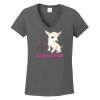 Ladies Heavy Cotton ™ 100% Cotton V Neck T Shirt Thumbnail