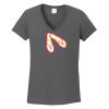 Ladies Heavy Cotton ™ 100% Cotton V Neck T Shirt Thumbnail