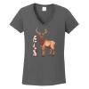 Ladies Heavy Cotton ™ 100% Cotton V Neck T Shirt Thumbnail