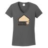 Ladies Heavy Cotton ™ 100% Cotton V Neck T Shirt Thumbnail