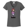 Ladies Heavy Cotton ™ 100% Cotton V Neck T Shirt Thumbnail
