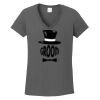 Ladies Heavy Cotton ™ 100% Cotton V Neck T Shirt Thumbnail