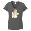 Ladies Heavy Cotton ™ 100% Cotton V Neck T Shirt Thumbnail