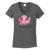 Ladies Heavy Cotton ™ 100% Cotton V Neck T Shirt Thumbnail