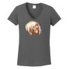 Ladies Heavy Cotton ™ 100% Cotton V Neck T Shirt Thumbnail