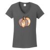 Ladies Heavy Cotton ™ 100% Cotton V Neck T Shirt Thumbnail