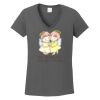 Ladies Heavy Cotton ™ 100% Cotton V Neck T Shirt Thumbnail