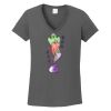 Ladies Heavy Cotton ™ 100% Cotton V Neck T Shirt Thumbnail