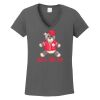 Ladies Heavy Cotton ™ 100% Cotton V Neck T Shirt Thumbnail
