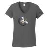 Ladies Heavy Cotton ™ 100% Cotton V Neck T Shirt Thumbnail