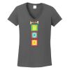 Ladies Heavy Cotton ™ 100% Cotton V Neck T Shirt Thumbnail