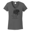 Ladies Heavy Cotton ™ 100% Cotton V Neck T Shirt Thumbnail