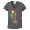 Ladies Heavy Cotton ™ 100% Cotton V Neck T Shirt Thumbnail