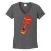 Ladies Heavy Cotton ™ 100% Cotton V Neck T Shirt Thumbnail