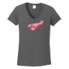 Ladies Heavy Cotton ™ 100% Cotton V Neck T Shirt Thumbnail