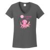 Ladies Heavy Cotton ™ 100% Cotton V Neck T Shirt Thumbnail