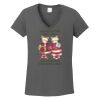 Ladies Heavy Cotton ™ 100% Cotton V Neck T Shirt Thumbnail