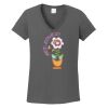 Ladies Heavy Cotton ™ 100% Cotton V Neck T Shirt Thumbnail
