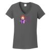 Ladies Heavy Cotton ™ 100% Cotton V Neck T Shirt Thumbnail