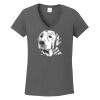Ladies Heavy Cotton ™ 100% Cotton V Neck T Shirt Thumbnail