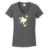 Ladies Heavy Cotton ™ 100% Cotton V Neck T Shirt Thumbnail