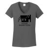 Ladies Heavy Cotton ™ 100% Cotton V Neck T Shirt Thumbnail