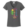 Ladies Heavy Cotton ™ 100% Cotton V Neck T Shirt Thumbnail