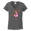 Ladies Heavy Cotton ™ 100% Cotton V Neck T Shirt Thumbnail