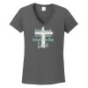 Ladies Heavy Cotton ™ 100% Cotton V Neck T Shirt Thumbnail