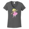 Ladies Heavy Cotton ™ 100% Cotton V Neck T Shirt Thumbnail