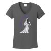 Ladies Heavy Cotton ™ 100% Cotton V Neck T Shirt Thumbnail