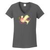 Ladies Heavy Cotton ™ 100% Cotton V Neck T Shirt Thumbnail