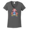 Ladies Heavy Cotton ™ 100% Cotton V Neck T Shirt Thumbnail