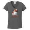 Ladies Heavy Cotton ™ 100% Cotton V Neck T Shirt Thumbnail