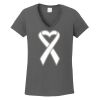 Ladies Heavy Cotton ™ 100% Cotton V Neck T Shirt Thumbnail