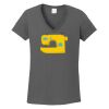 Ladies Heavy Cotton ™ 100% Cotton V Neck T Shirt Thumbnail