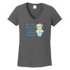 Ladies Heavy Cotton ™ 100% Cotton V Neck T Shirt Thumbnail
