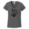 Ladies Heavy Cotton ™ 100% Cotton V Neck T Shirt Thumbnail