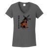 Ladies Heavy Cotton ™ 100% Cotton V Neck T Shirt Thumbnail