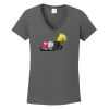 Ladies Heavy Cotton ™ 100% Cotton V Neck T Shirt Thumbnail