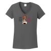 Ladies Heavy Cotton ™ 100% Cotton V Neck T Shirt Thumbnail