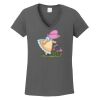 Ladies Heavy Cotton ™ 100% Cotton V Neck T Shirt Thumbnail