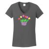 Ladies Heavy Cotton ™ 100% Cotton V Neck T Shirt Thumbnail