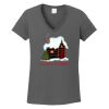 Ladies Heavy Cotton ™ 100% Cotton V Neck T Shirt Thumbnail