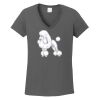 Ladies Heavy Cotton ™ 100% Cotton V Neck T Shirt Thumbnail