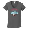 Ladies Heavy Cotton ™ 100% Cotton V Neck T Shirt Thumbnail