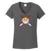 Ladies Heavy Cotton ™ 100% Cotton V Neck T Shirt Thumbnail