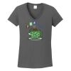 Ladies Heavy Cotton ™ 100% Cotton V Neck T Shirt Thumbnail